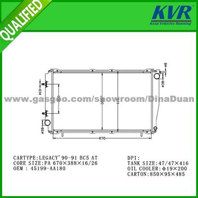 Japanese Car Auto Radiator Sales