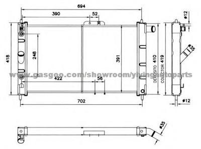 Radiator For Daewoo Espero 96182648