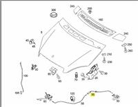 Bowden Cable 1698800459 for Mercedes W245