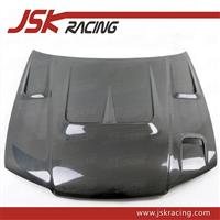 TT STYLE CARBON FIBER VENTS BONNET HOOD FOR NISSAN SKYLINE R33 (JSK220231)