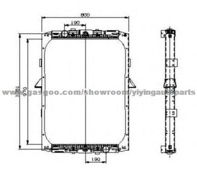 Radiator For DAF 0076449,1617342,1858768,1288560