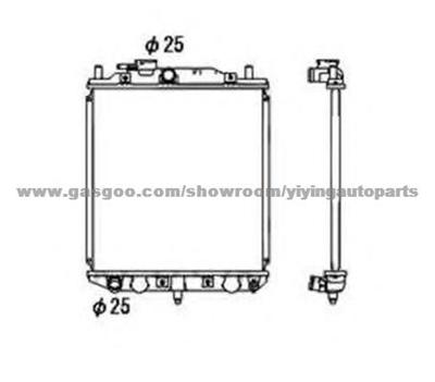 Radiator For Daihatsu Coure 16400-87254,16400-87284,16400-87286