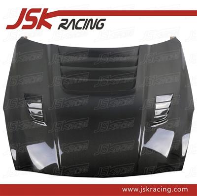 REZ STYLE FIBER GLASS OR SINGLE SIDE CARBON OR DOUBLE SIDE CARBON HOOD FOR NISSAN GTR R35(JSK220996)