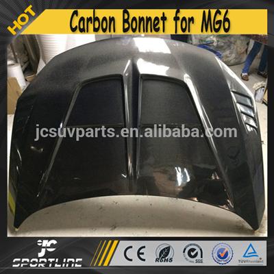 MG6 Auto Car Carbon Front Hood Bonnet With Holes