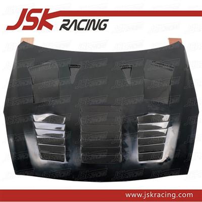 2008-2013 NEW GT STYLE GLASS FIBER BONNET HOOD WITH CARBON FIBER VENTS FOR NISSAN GTR R35 (JSK2209113)