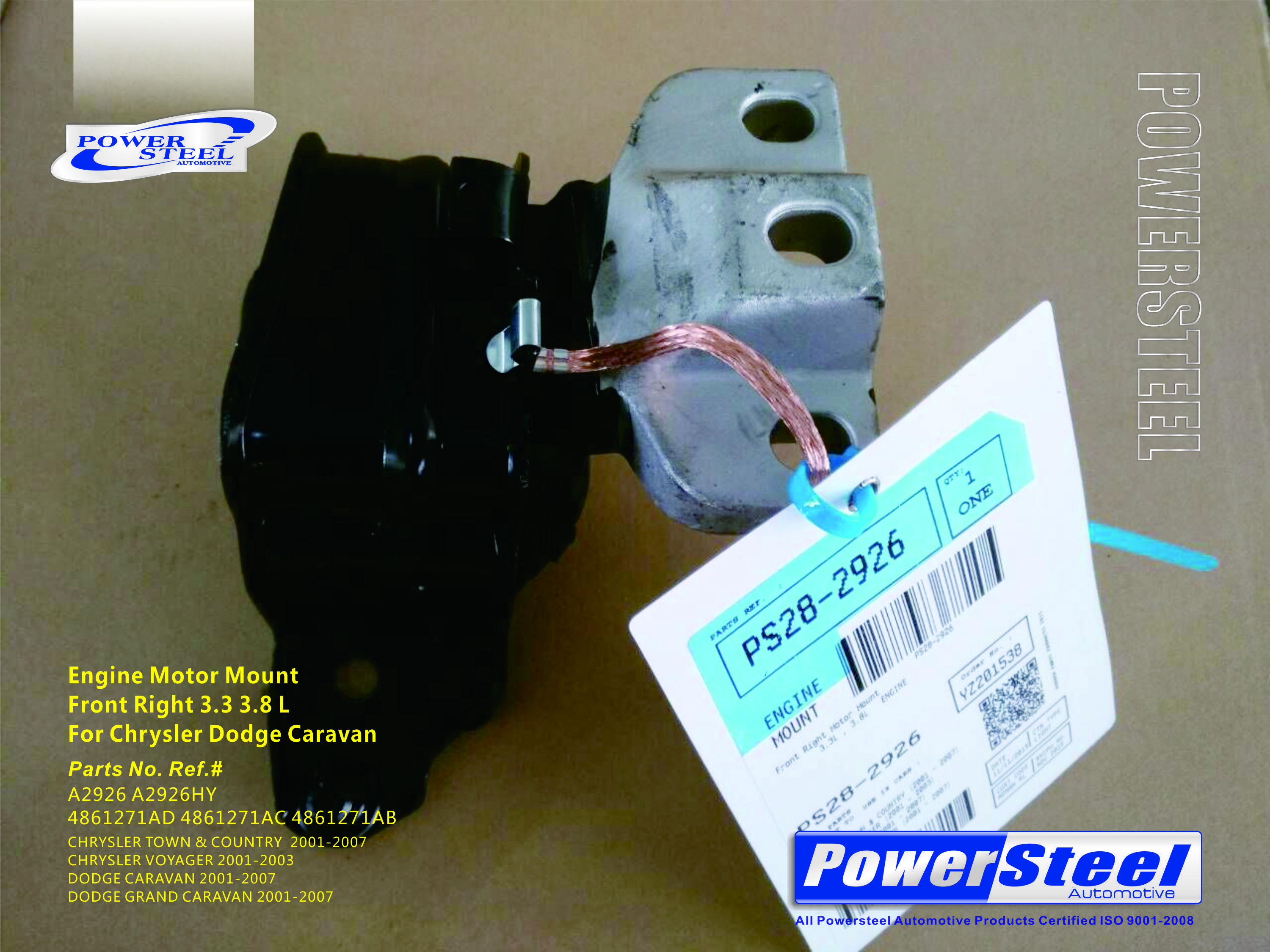 Front Right Engine Mount for GRAND CARAVAN VOYAGER CHRYSLER TOWN /& COUNTRY