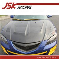 2004-2010 SHARK STYLE CARBON FIBER HOOD FOR MAZDA 3 (JSK180308)