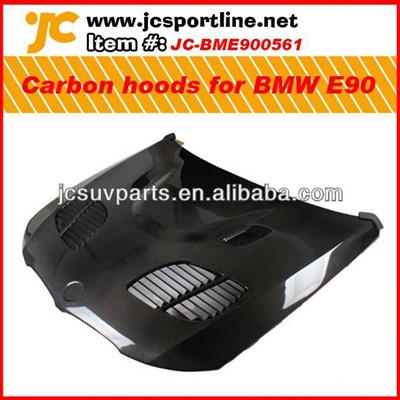 Car body kit carbon bonnet for 09-10 BMW E90 JC style carbon fiber front engine hoods