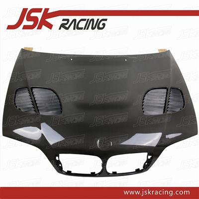 2002-2005 GTR STYLE CARBON FIBER HOOD FOR BMW 3 SERIES E46 4D (JSK080354)