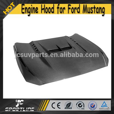 Carbon Fiber Car Front Engine Bonnet Hood for Ford Mustang 2015