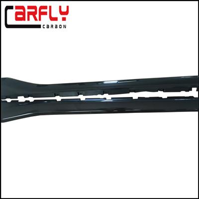 Carbon fiber Wide body side skirts pair for Mustang 2015+