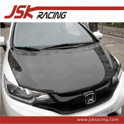 JSK STYLE CARBON FIBER HOOD BONNET FOR 2014-2015 HONDA FIT JAZZ (JSK123508)