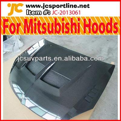 For Mitsubishi Carbon Hoods Foreign Car Engine Covers