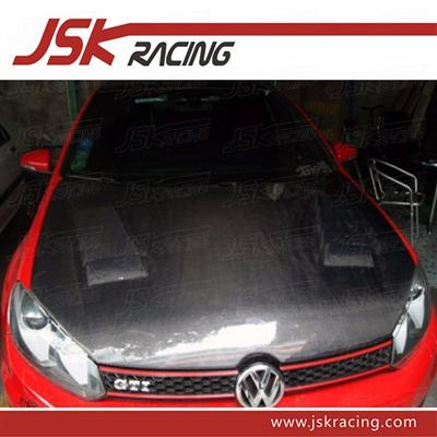 WITH HOLES CARBON FIBER HOOD FOR VW GOLF 6 (JSK300323)