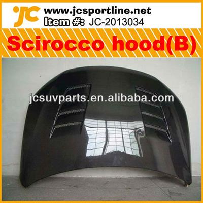 B Style Carbon Fiber Scirocco Bonnet for VW Scirocco