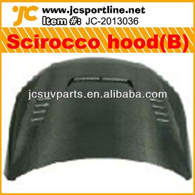 B Style Carbon Fiber Scirocco hood for VW Scirocco