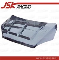 2005-2008 CARBON FIBER HOOD BONNET FOR FORD FOCUS DOUBLE HOLE (JSK100311)