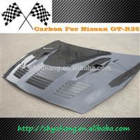 08-12 GTC Style vented Carbon Fiber engine hood/bonnet for GTR R35