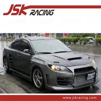 2004-2006 CARBON FIBER HOOD WITH HOLE FOR MAZDA M3 (JSK180304)