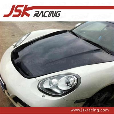 T STYLE CARBON FIBER HOOD BONNET FOR 2005-2012 PORSCHE CAYMAN 987(JSK230713)