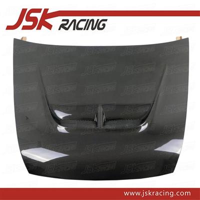 CARBON FIBER HOOD BONNET WITH HOLE FOR 2003-2007 HONDA ACCORD (JSK121327)