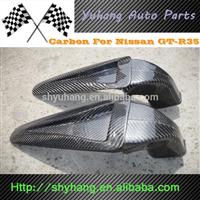 Carbon Fiber Hood FOR R35 GTR Bonnet Vents Scoop with tunnel 4 Pcs