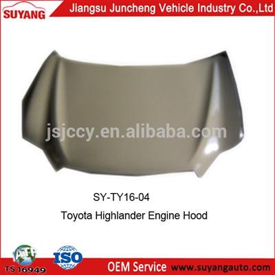 High Quality Engine Hood for Toyota Highlander used auto spare parts