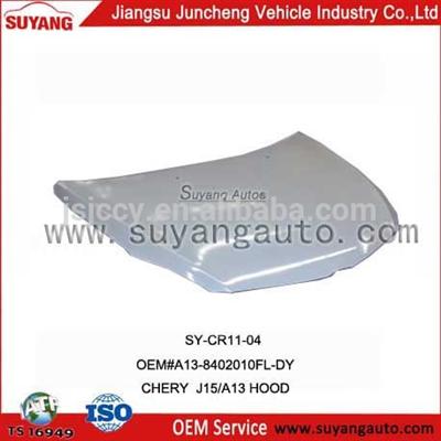 Metal car engine hood of CHERY MVM315 performance auto parts