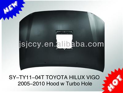 HOT AND NEW SELLING ITEM TOYOTA HILUX VIGO ENGINE HOOD(WITH TURBO HOLE)