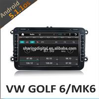 Android 5.1.1 16GB for Volkswage VW GOLF 6 MTK6 Android Car DVD Player