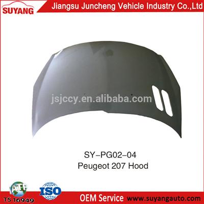 JUNCHENG AUTO METAL REPLACEMENT BONNET PEUGEOT 207 ENGINE HOOD