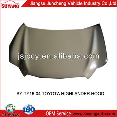 High Quality Toyota Highlander Hood Parts