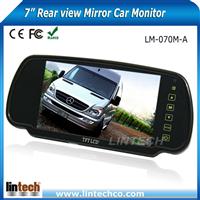 7 inch High brightness Rear view mirror car monitor for Van/camper/RV