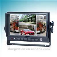 7 Inch Digital LCD Quad car rearview monitor with Touch screen