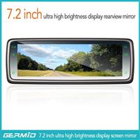 7.2 inch android mirrorlink app rearview mirror support bluetooth