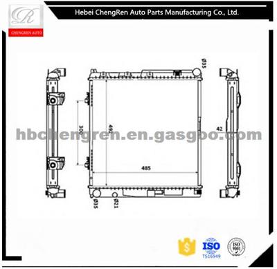 Auto Radiator 1245006203 Nissens Radiator 62764A For 124/230/102'88-91 Car Radiator Spare Parts