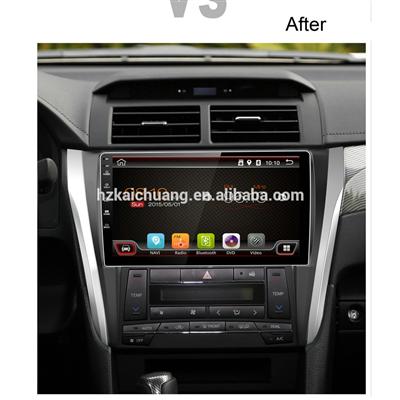 10.1 inch Toyota Camry Touch Screen Car Radio Player with Colorful LED and Rear Camera Input for Route Navigation