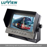 2014 Luview reverse rearview monitor 7inch rear view monitor backup rearview monitor for bus