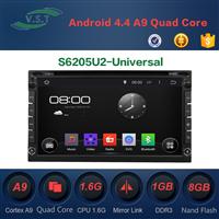 OEM Android 4.4 Rockchip A9 dual-core car audio system car dvd radio with gps navigation for 2 Din Universal