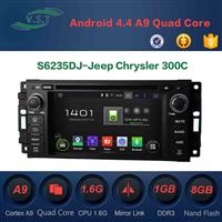 6.2'' HD 1024*600 Android 4.4 Car Dvd Radio With Gps Navi for Jeep RDS,OBD,Mirror Link,AUX IN,3G, WIFI Dongle
