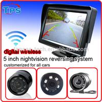 2016 new 2.4G digital wireless 5 inch car night vision reversing system