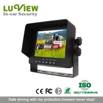 5 Inch Wide HD Waterproof Car Monitor with 2 CH Inputs