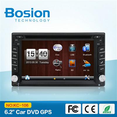 Universal 6.2 inch Touch Screen 24v Cheap Car Radio FM with Sim Card