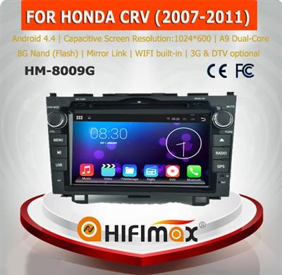 HIFIMAX Android 4.4.4 car dvd player for Honda CR-V (2006-2011) WITH Capacitive screen 1080P 8G ROM WIFI 3G