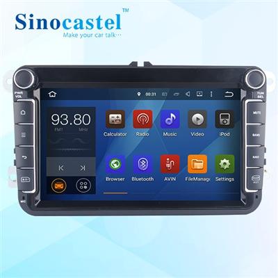 Two Din 8 Inch Car DVD Player For VW/Volkswagen/POLO/PASSAT/Golf/Skoda/Seat With Wifi 3G Host Radio GPS Bt 1080P Ipod RDS Map