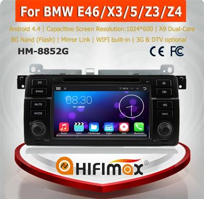 HIFIMAX Android 5.1.1 dab car radio dvd gps for BMW M3 for bmw E46 navigation1998-2006