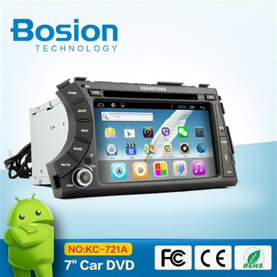 Android 7inch Ssangyong Actyon Sport Car Radio DVD Player GPS with Bluetooth