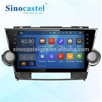 10.1 inch Android Car dvd player with Steering Wheel Control for Toyota Highlander 2012