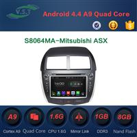 Android 4.4 Quad-Core Car Dvd Radio With Gps Navi for Mitsubishi ASX Optional RDS,OBD,Mirror Link,AUX IN,3G, WIFI Dongle