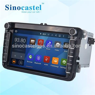 Sinocastel 8 inch Android 5.1.1 VW Universal car dvd player for vw polo caddy passat golf tiguan touran jetta skoda